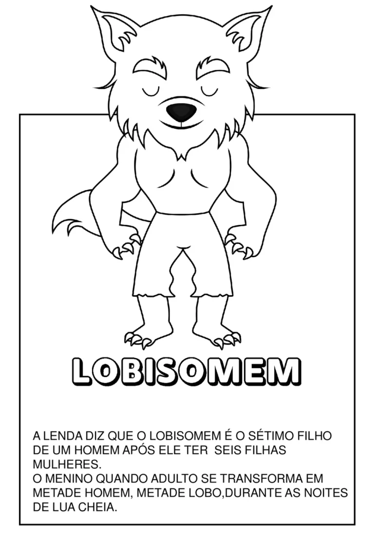 Personagens do folclore brasileiro para colorir — p3 | Achei PDF (acheipdf.com)