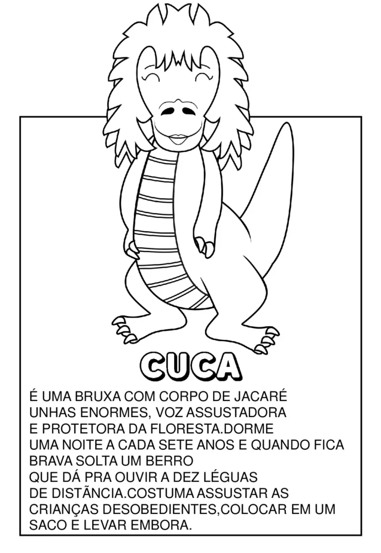 Personagens do folclore brasileiro para colorir — p4 | Achei PDF (acheipdf.com)