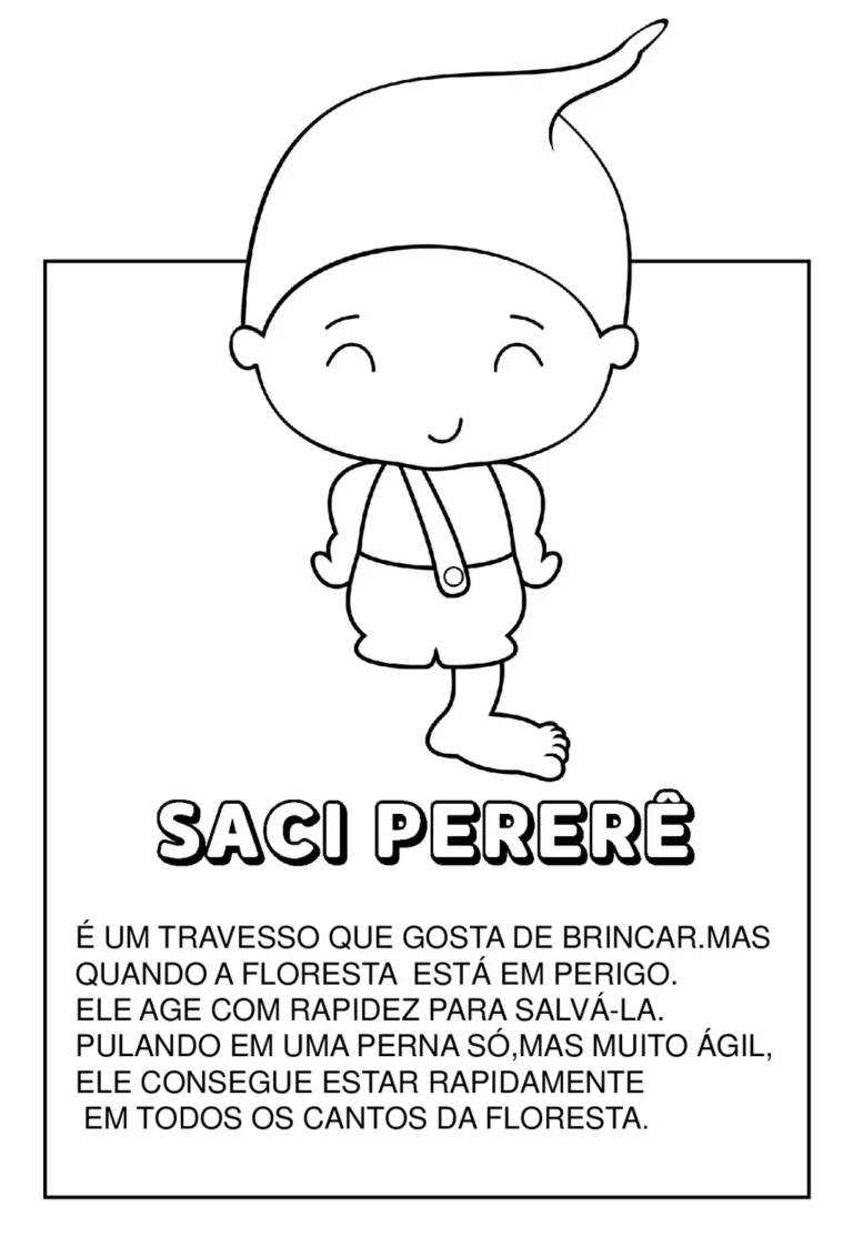 Personagens do folclore brasileiro para colorir — p5 | Achei PDF (acheipdf.com)