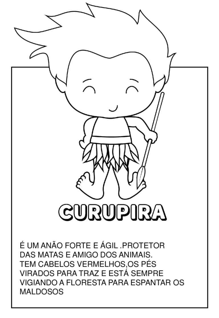 Personagens do folclore brasileiro para colorir — p6 | Achei PDF (acheipdf.com)