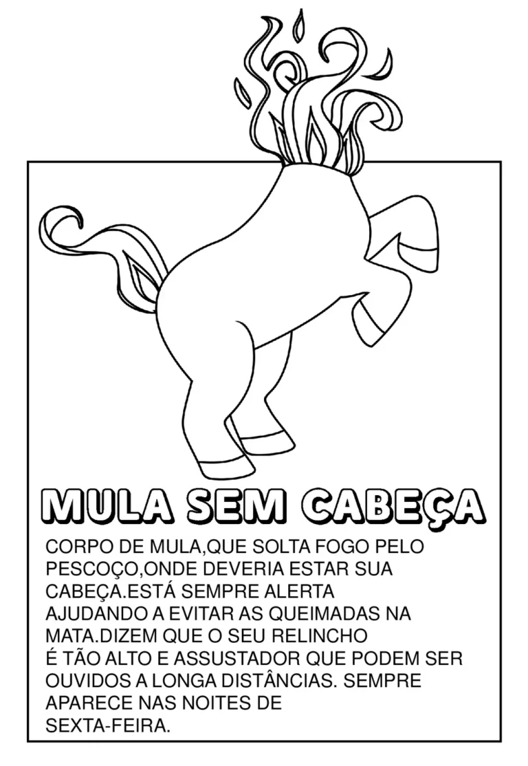 Personagens do folclore brasileiro para colorir — p8 | Achei PDF (acheipdf.com)