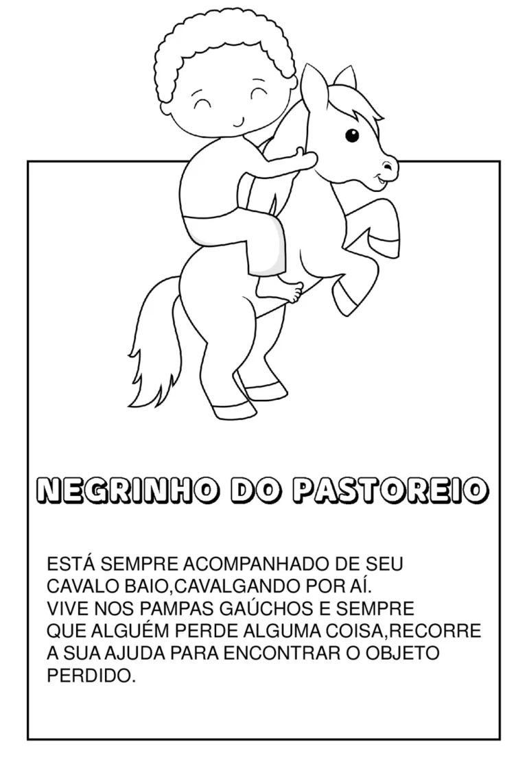 Personagens do folclore brasileiro para colorir — p10 | Achei PDF (acheipdf.com)