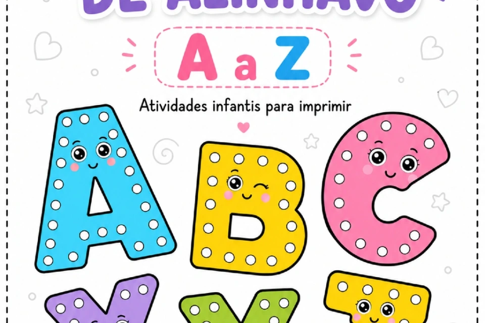 Alfabeto para Imprimir: Alinhavo A a Z em PDF — p1 | Achei PDF (acheipdf.com)