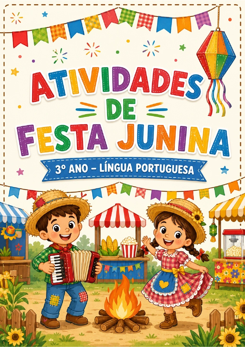 Atividades de Festa Junina 3º Ano Português para Imprimir