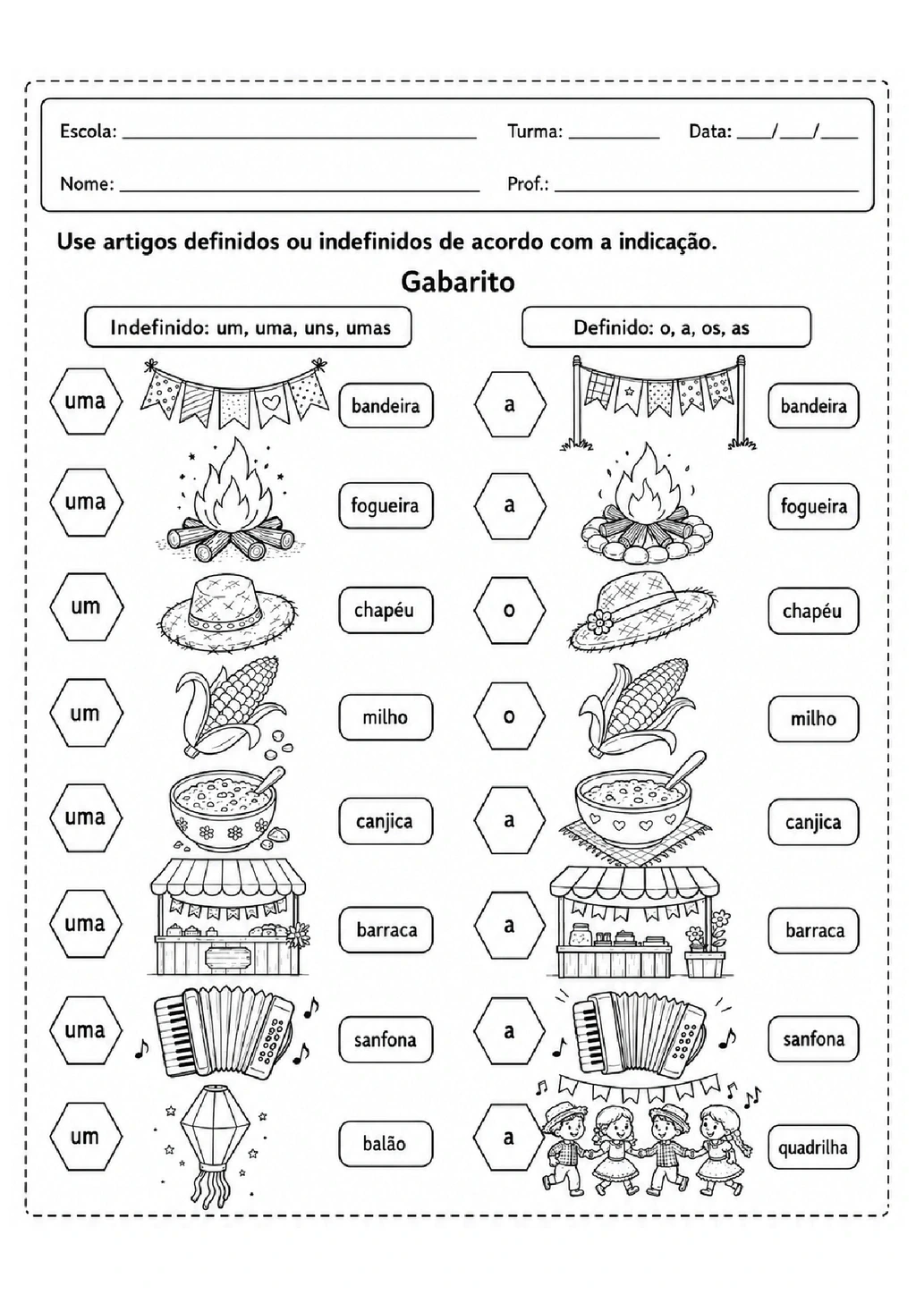 Atividades de Festa Junina 3º Ano Português para Imprimir — p12 | Achei PDF (acheipdf.com)