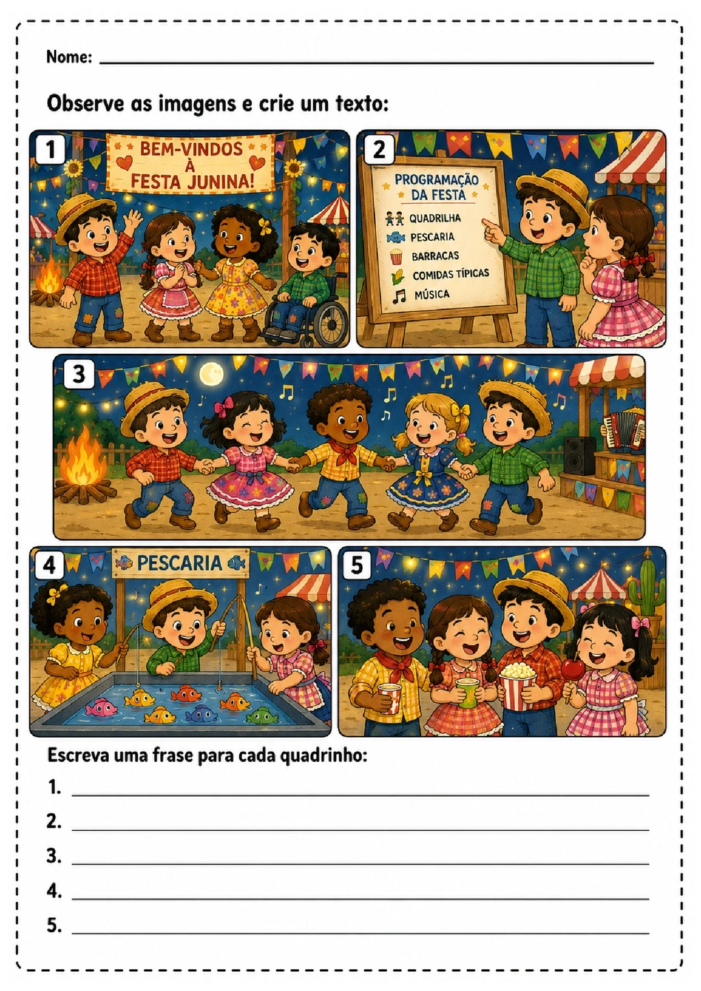 Atividades de Festa Junina 3º Ano Português para Imprimir — p15 | Achei PDF (acheipdf.com)