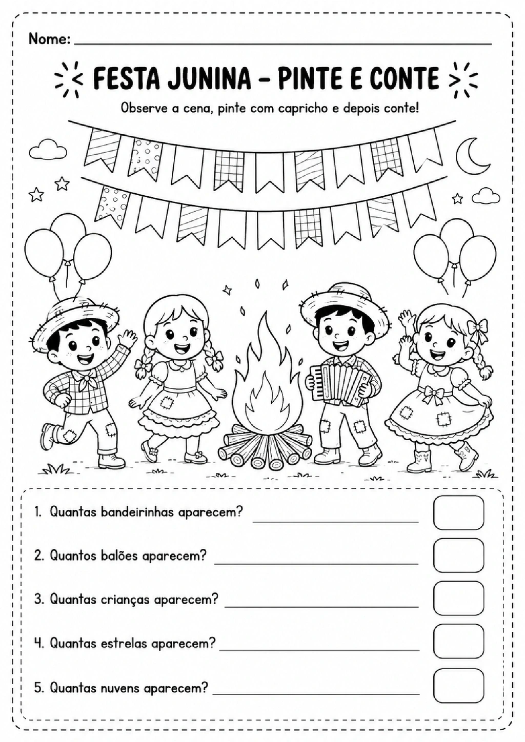 Atividades de Festa Junina para Imprimir - Educação Infantil — p3 | Achei PDF (acheipdf.com)