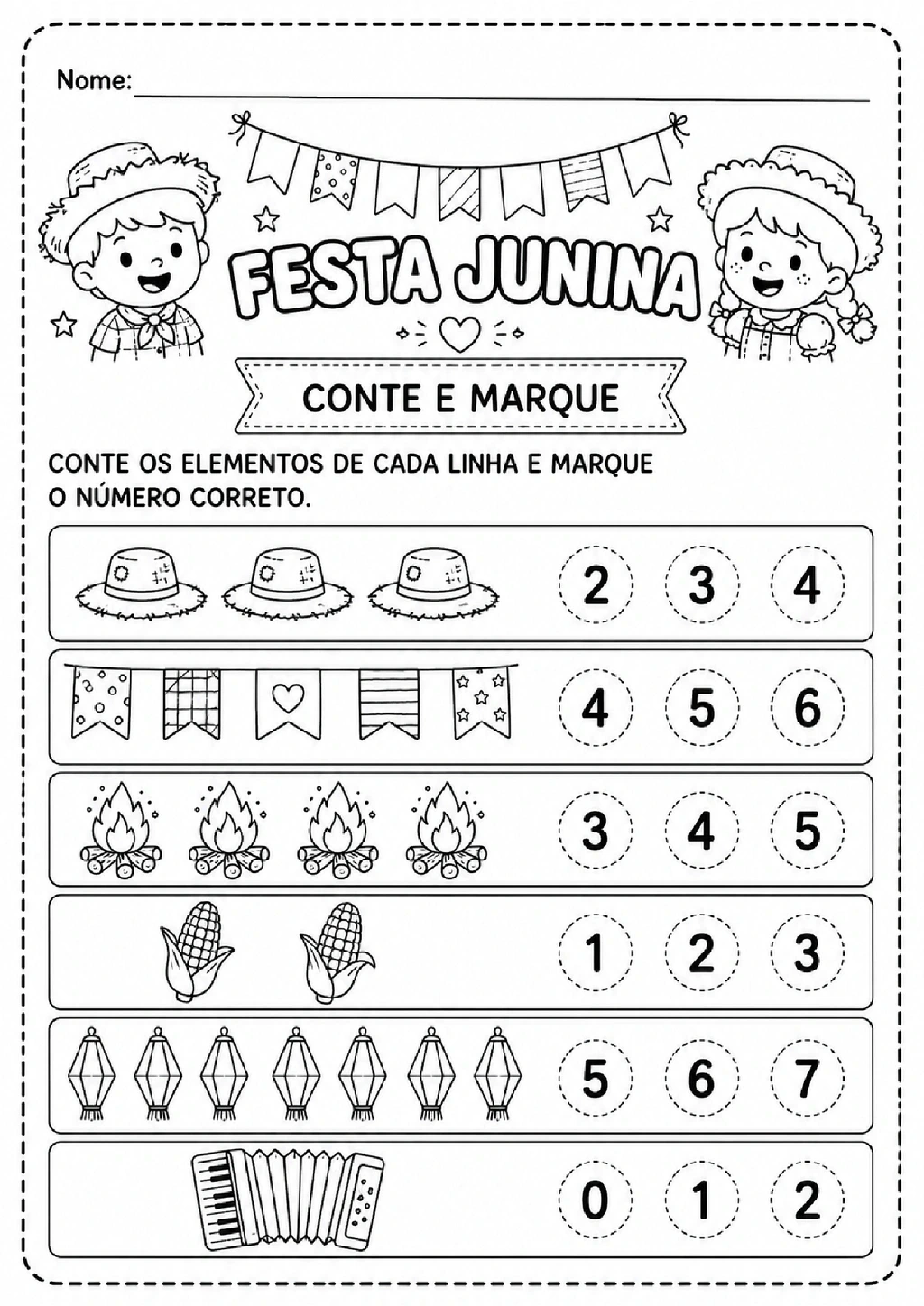 Atividades de Festa Junina para Imprimir - Educação Infantil — p4 | Achei PDF (acheipdf.com)
