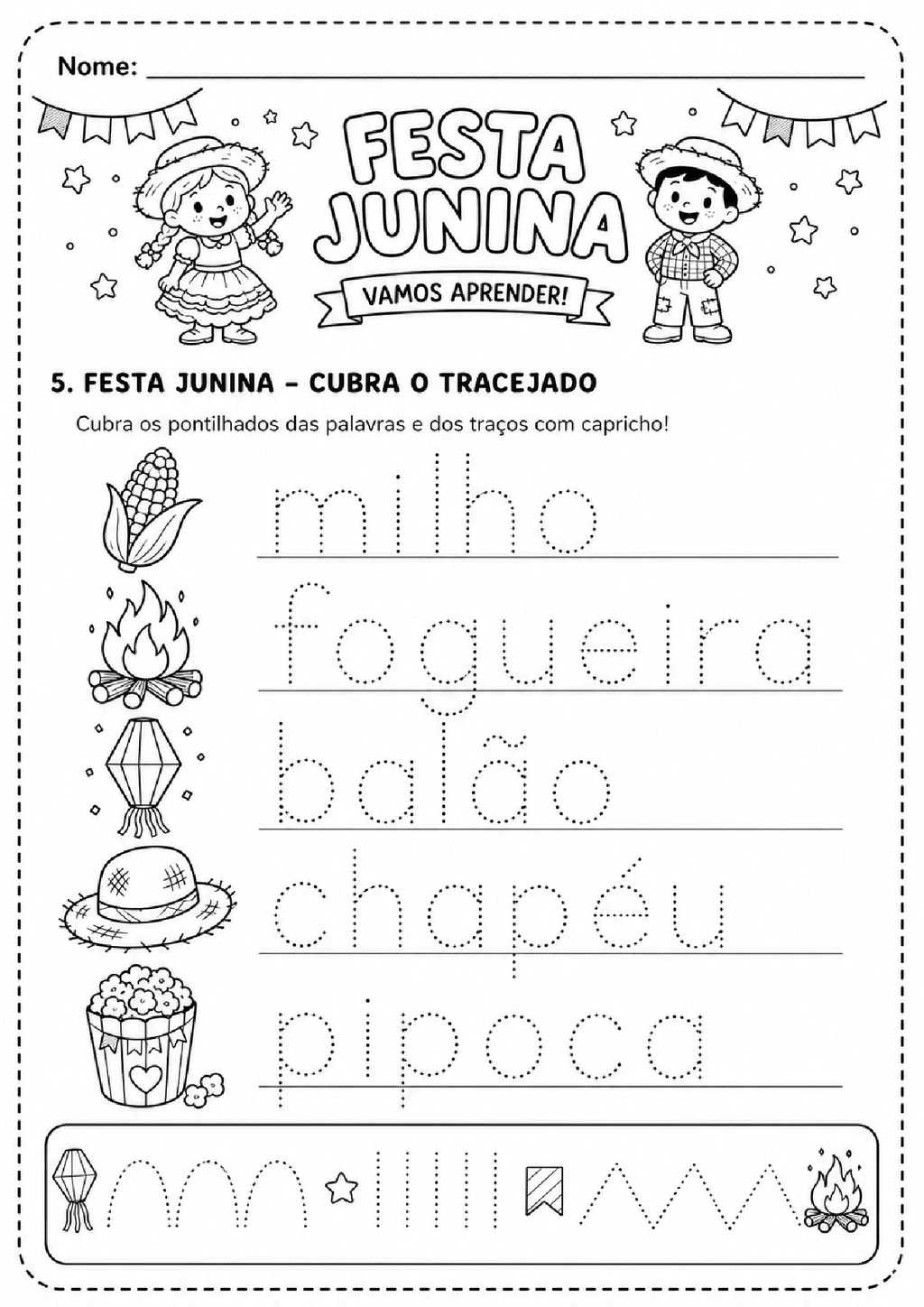 Atividades de Festa Junina para Imprimir - Educação Infantil — p7 | Achei PDF (acheipdf.com)