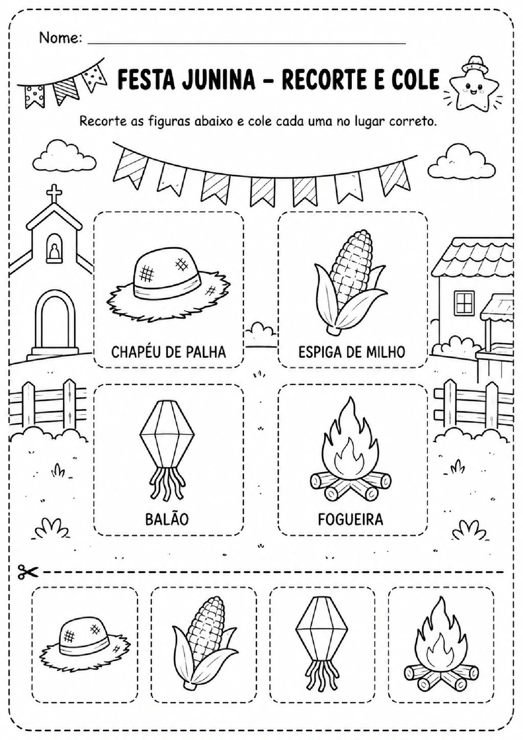 Atividades de Festa Junina para Imprimir - Educação Infantil — p9 | Achei PDF (acheipdf.com)