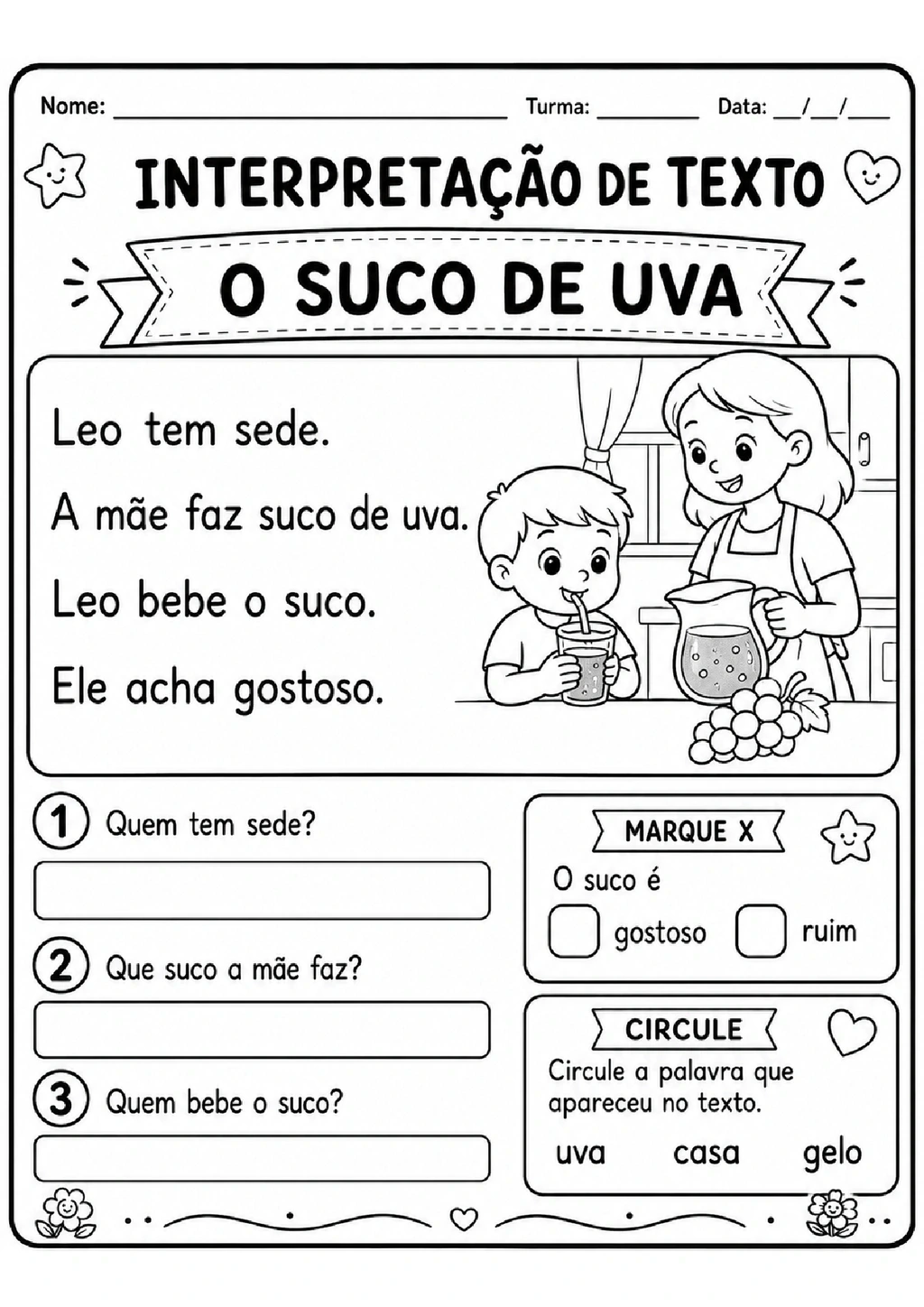 Atividades de Interpretação de Texto 1º Ano para Imprimir — p5 | Achei PDF (acheipdf.com)