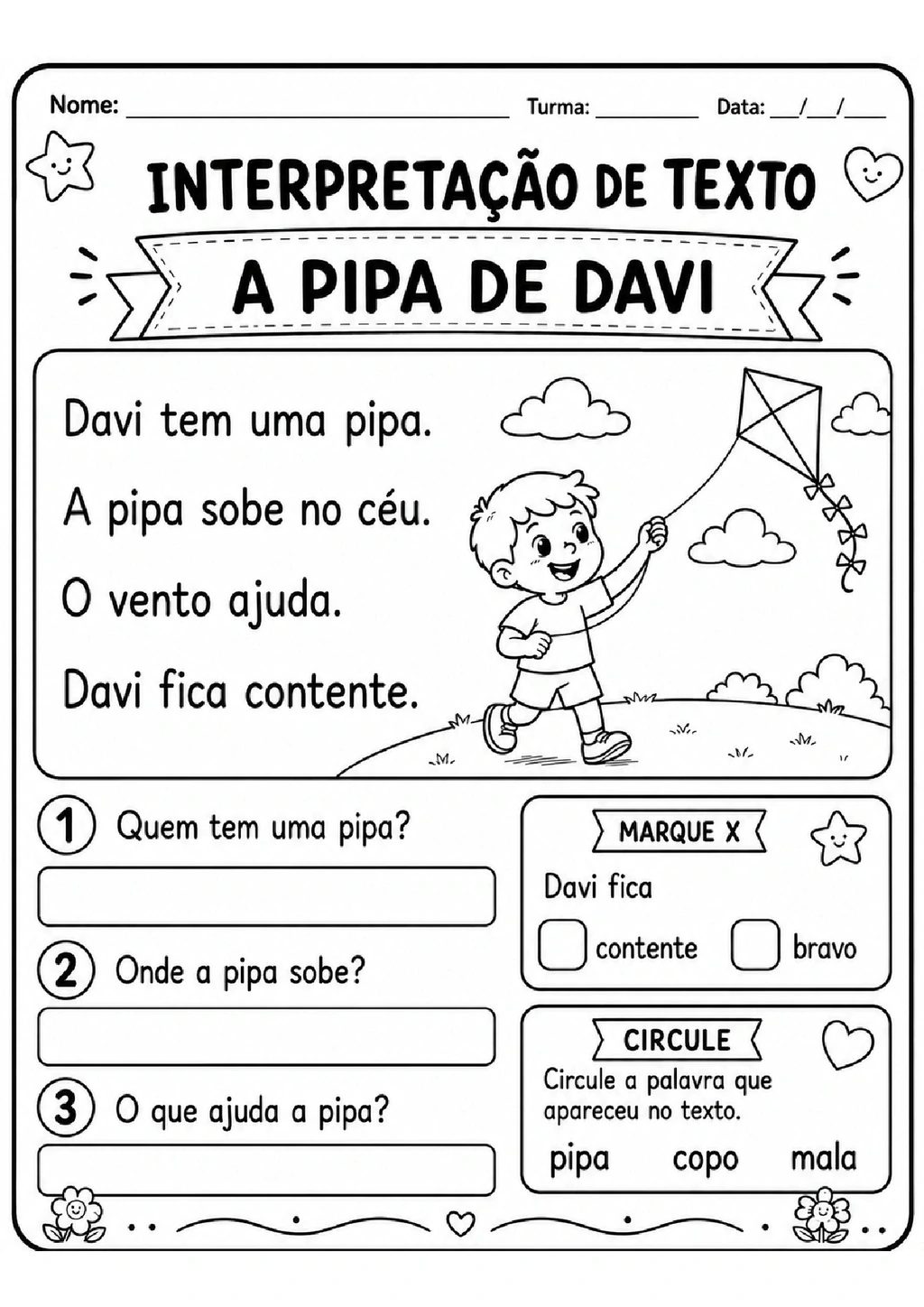 Atividades de Interpretação de Texto 1º Ano para Imprimir — p7 | Achei PDF (acheipdf.com)