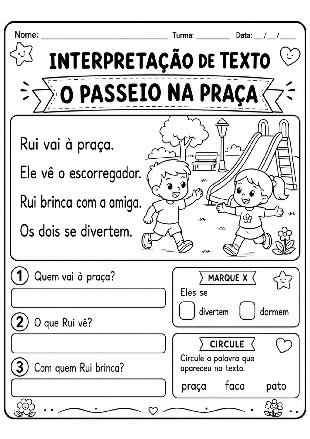 Atividades de Interpretação de Texto 1º Ano para Imprimir — p8 | Achei PDF (acheipdf.com)