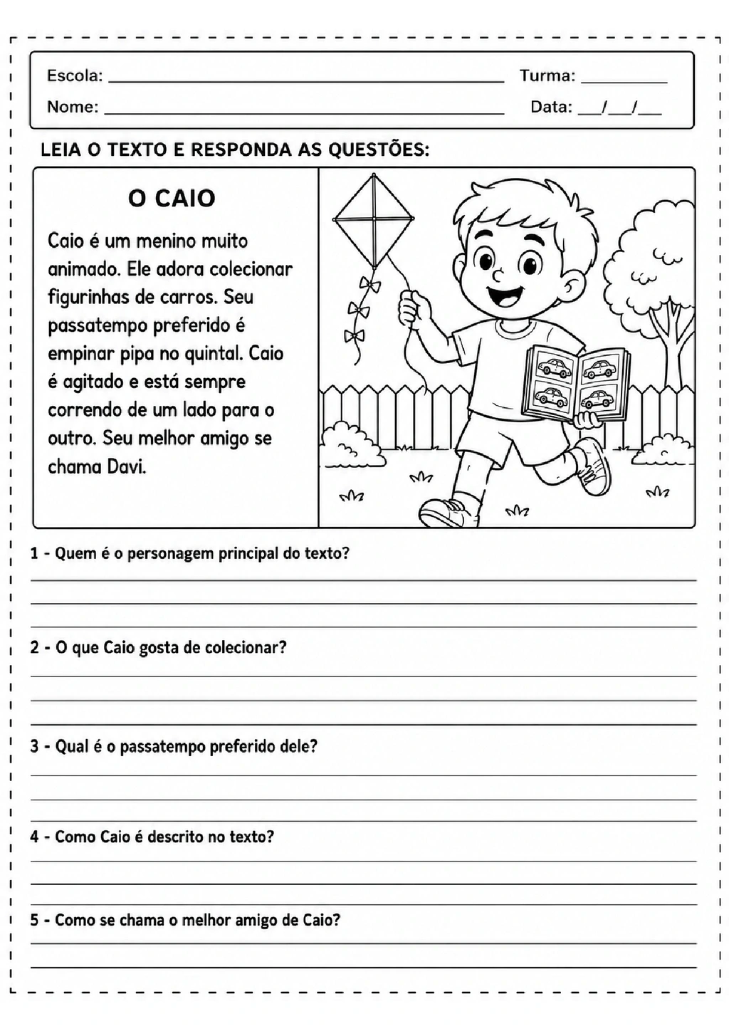 Atividades de Interpretação de Texto 2º Ano para Imprimir — p3 | Achei PDF (acheipdf.com)