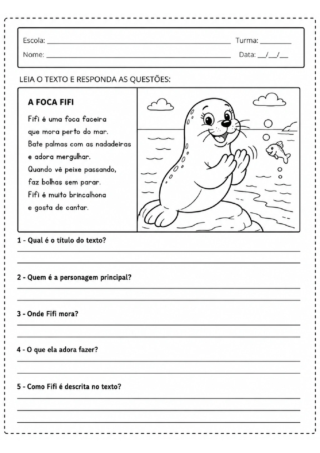 Atividades de Interpretação de Texto 2º Ano para Imprimir — p4 | Achei PDF (acheipdf.com)