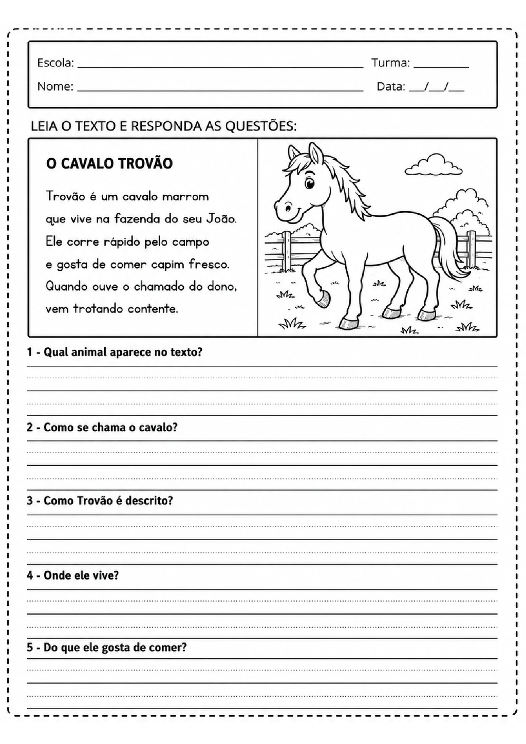 Atividades de Interpretação de Texto 2º Ano para Imprimir — p7 | Achei PDF (acheipdf.com)
