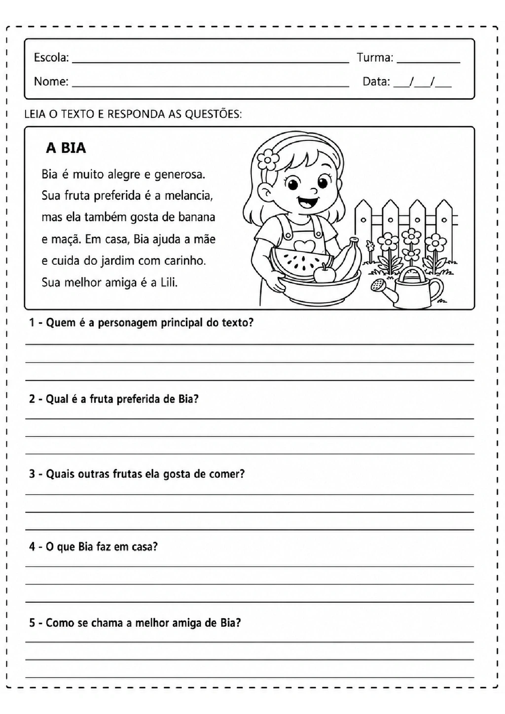 Atividades de Interpretação de Texto 2º Ano para Imprimir — p8 | Achei PDF (acheipdf.com)