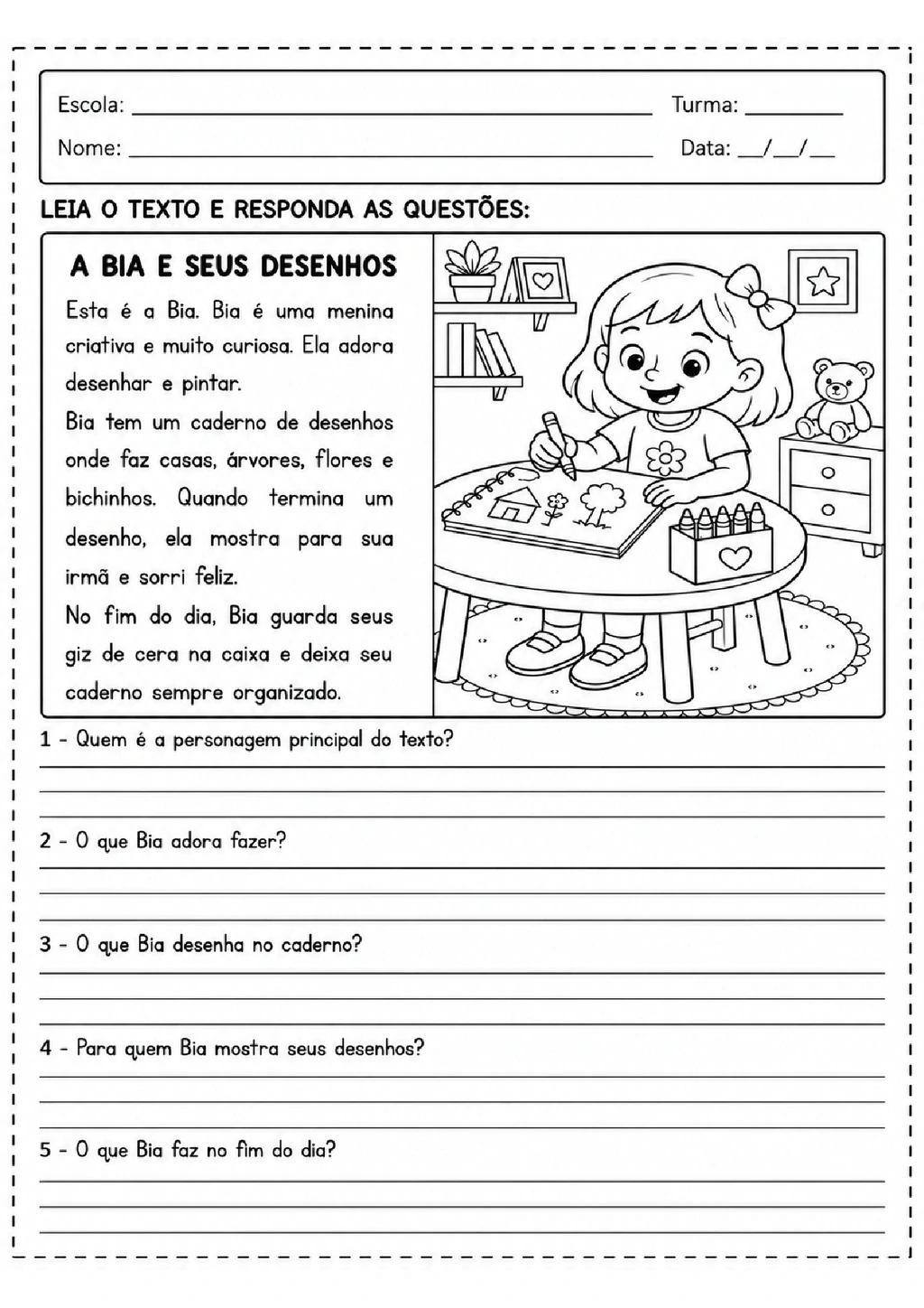 Atividades de Interpretação de Texto 2º Ano para Imprimir — p9 | Achei PDF (acheipdf.com)