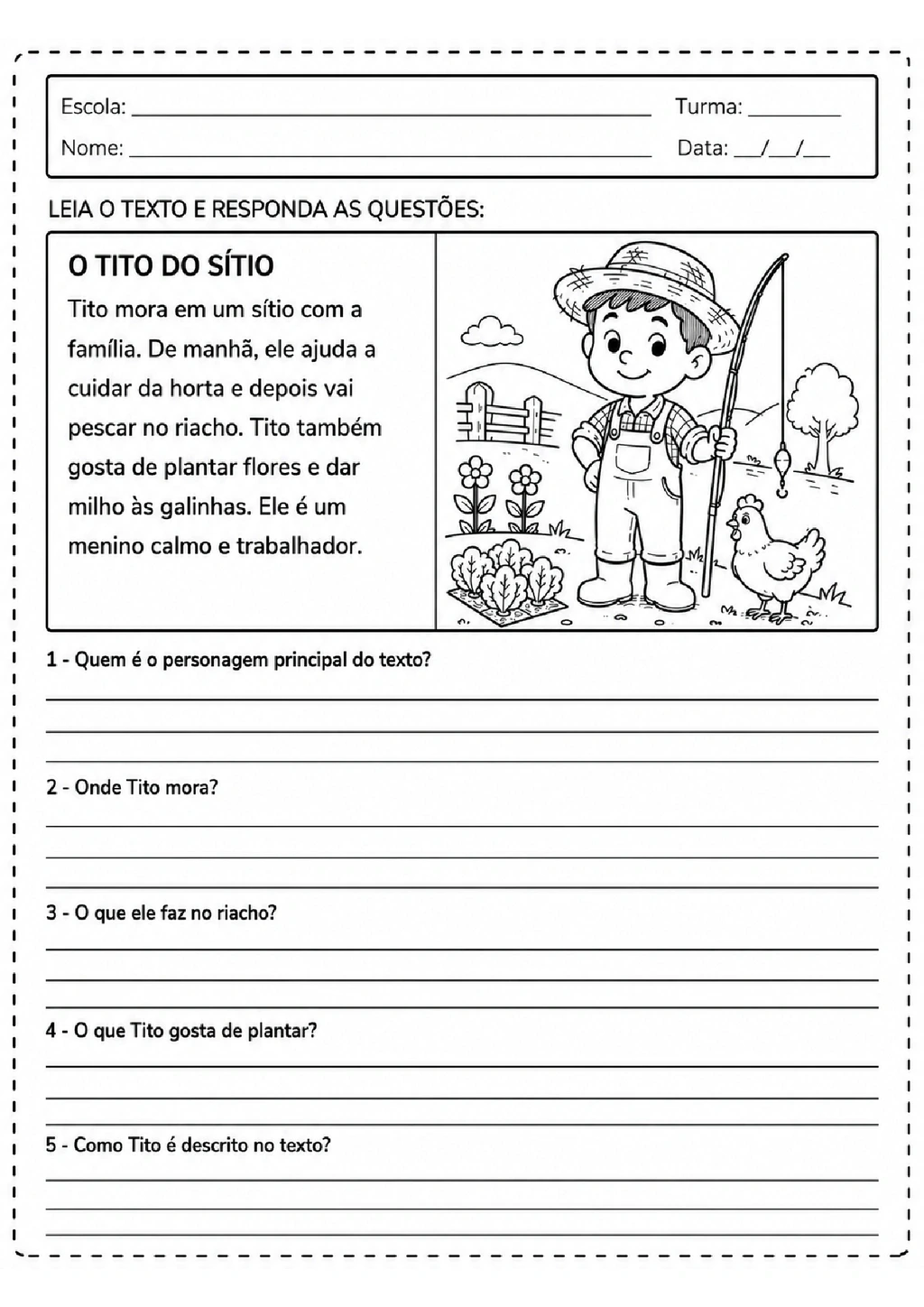 Atividades de Interpretação de Texto 2º Ano para Imprimir — p10 | Achei PDF (acheipdf.com)