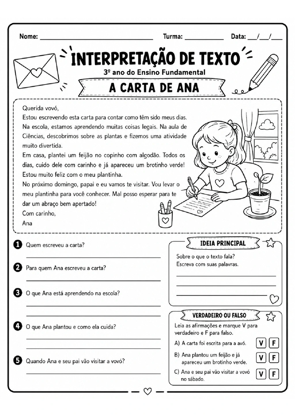 Atividades de Interpretação de Texto 3º Ano para Imprimir — p3 | Achei PDF (acheipdf.com)
