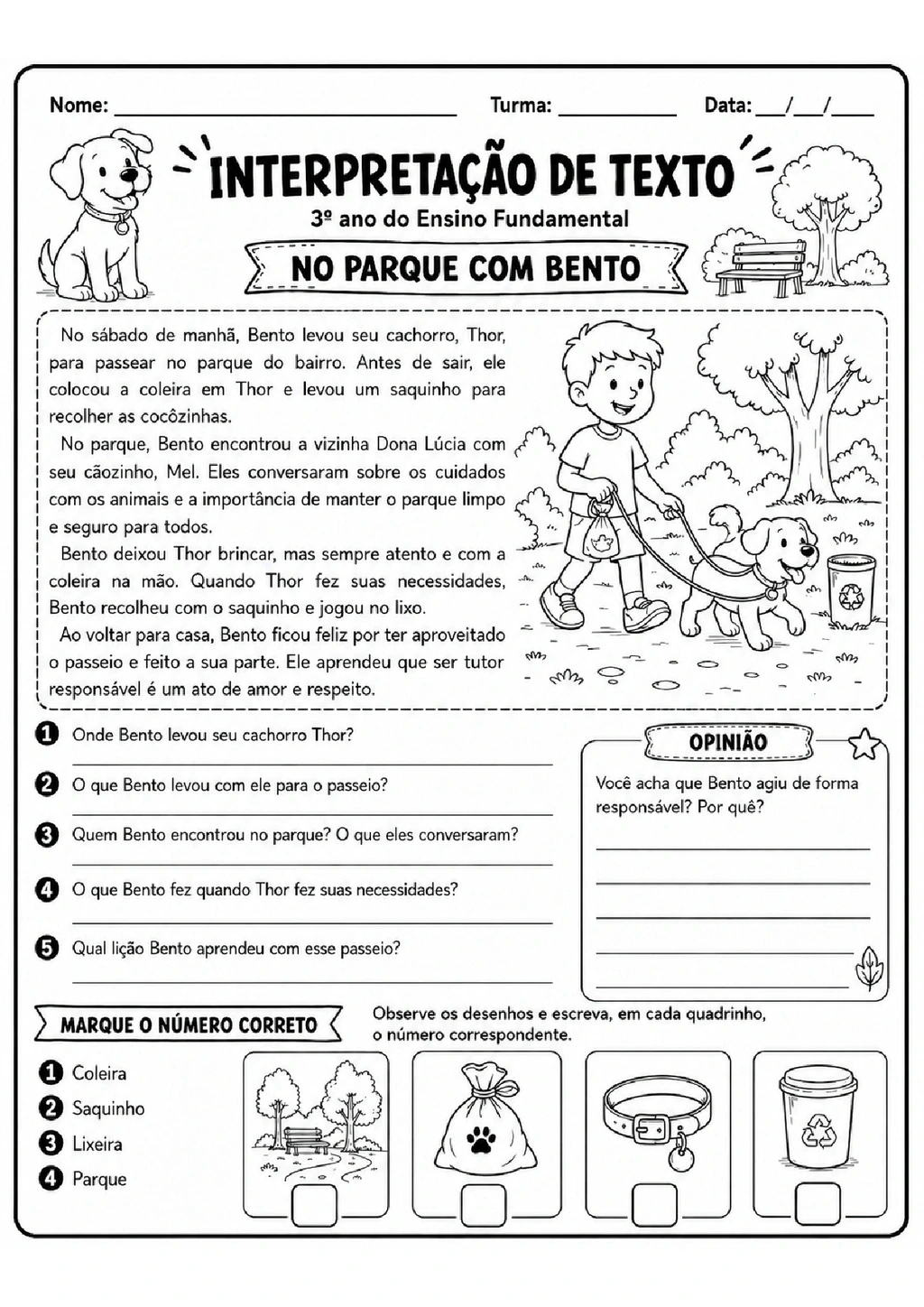 Atividades de Interpretação de Texto 3º Ano para Imprimir — p7 | Achei PDF (acheipdf.com)