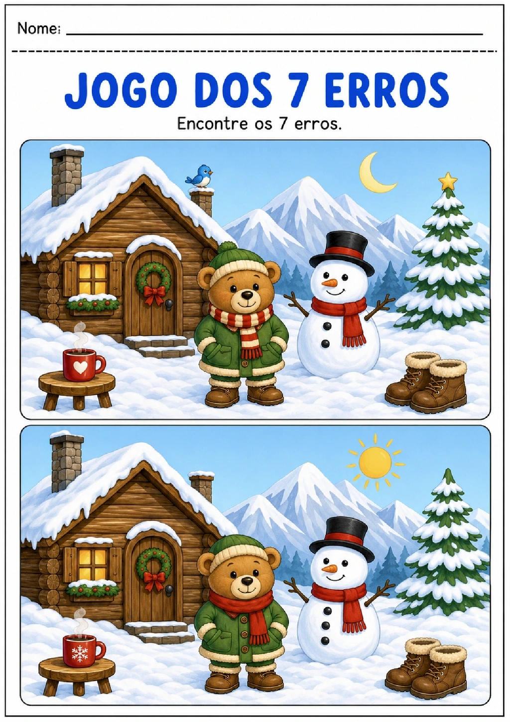 Jogo dos 7 Erros para Imprimir com Gabarito — p9 | Achei PDF (acheipdf.com)