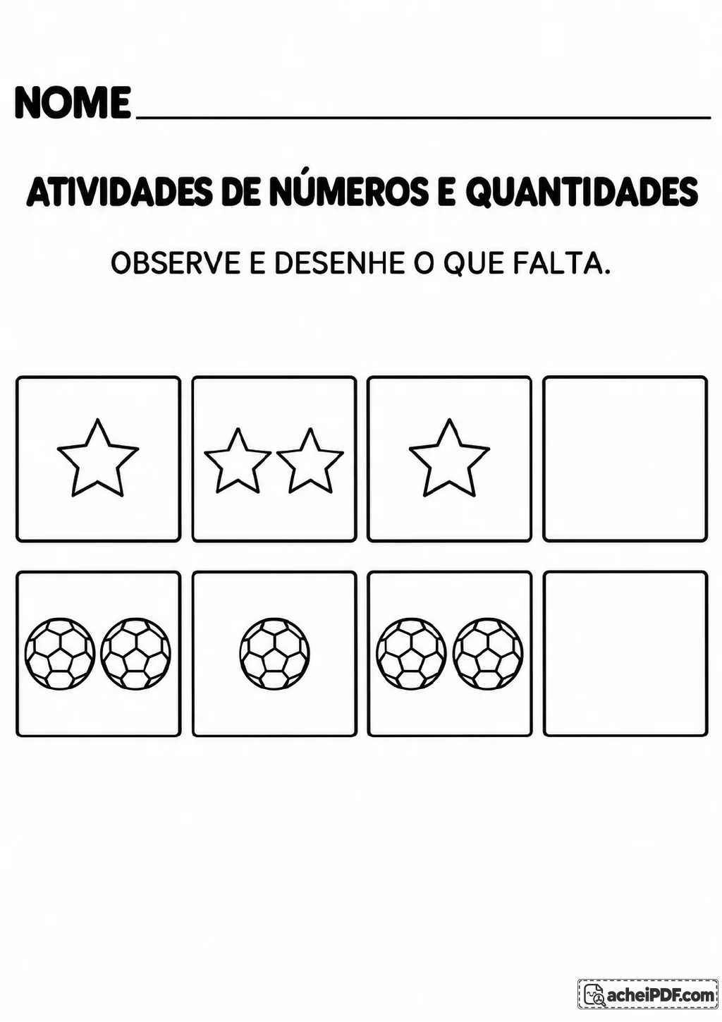 Duas sequências de quatro quadros: a primeira mostra 1, 2 e 1 estrelas, seguida de um quadro vazio; a segunda mostra 2.